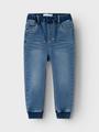 NMMBEN BAGGY R FLEECE JEANS 7330-AN O 92 Übergroß - Medium Blue Denim