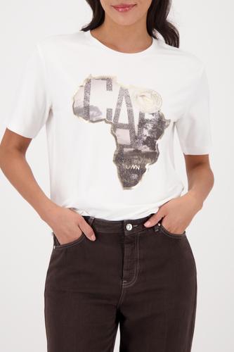 T-Shirt mit Afrika-Aufdruck 44 - Off-white