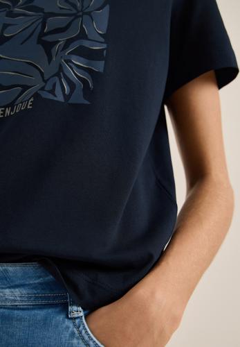 T-Shirt mit Rundhals und Frontprint