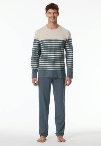 Schlafanzug lang 54 - Jeansblau