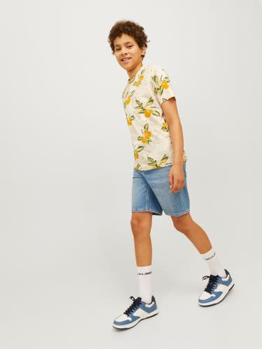 JJICHRIS JJORIGINAL SHORTS MF 920 SN JNR 164 Locker geschnitten - Blue Denim