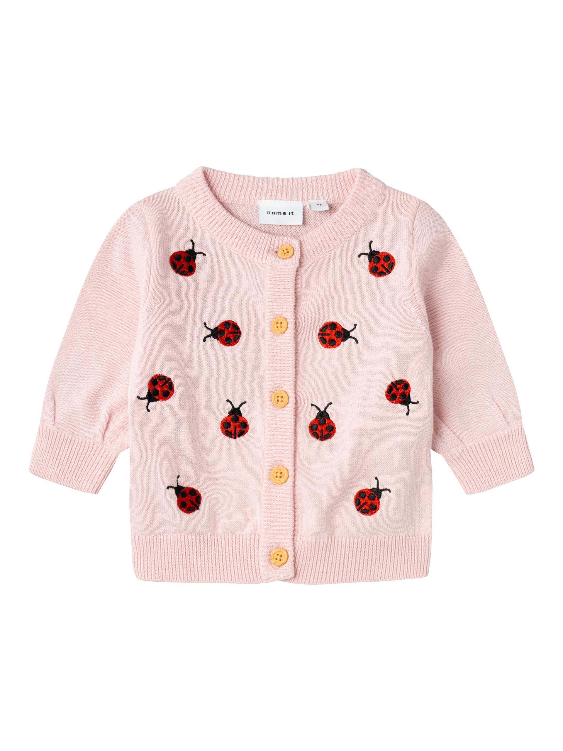 NBFFASILLE LS KNIT CARD 68 - Parfait Pink