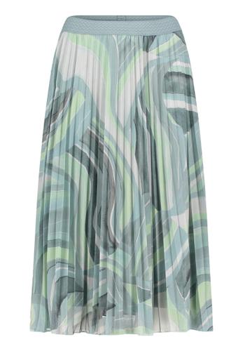 Plisseerock 42 Figurumspielend - Mint/Green