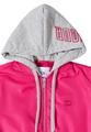 Blouson mit abnehmbarer Sweat-Kapuze XL - Beetroot Pink