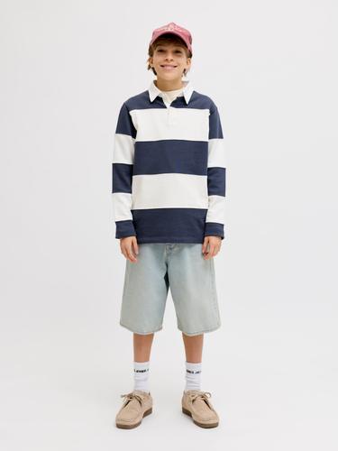 JJIRON JJORIGINAL SHORTS SQ 214 SN JNR 170 Baggy Fit - Blue Denim