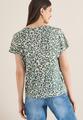 Shirt im Leinen-Look mit Leo-Print
