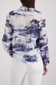 Bluse mit Landschaftsdruck