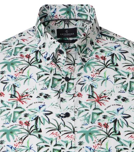 Freizeithemd Kurzarm M Casual Fit - Grün
