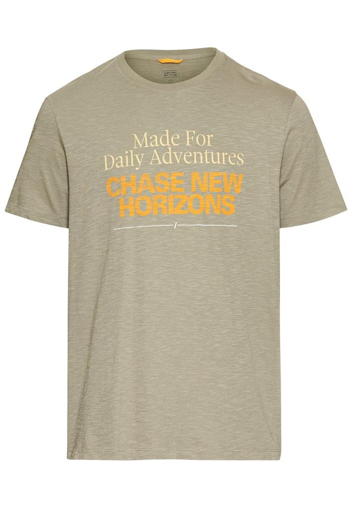 T-Shirt mit Print aus Organic Cotton Grün M