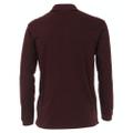 Polo-Shirt Langarm gestreift L - Rot