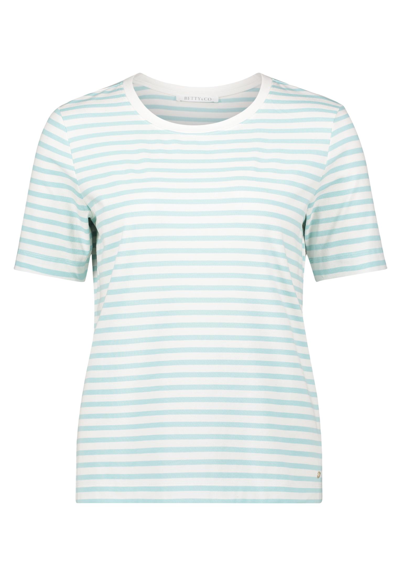Basic Shirt S Gerade - Cream/mint