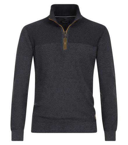 Troyer XXL Basic Knitwear - Blau