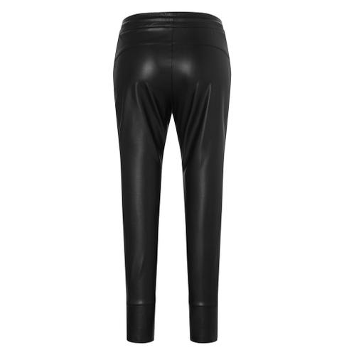 MAC JEANS - FUTURE, Light vegan leather Schwarz 32/OL