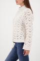 Strickpullover mit Ajour-Muster