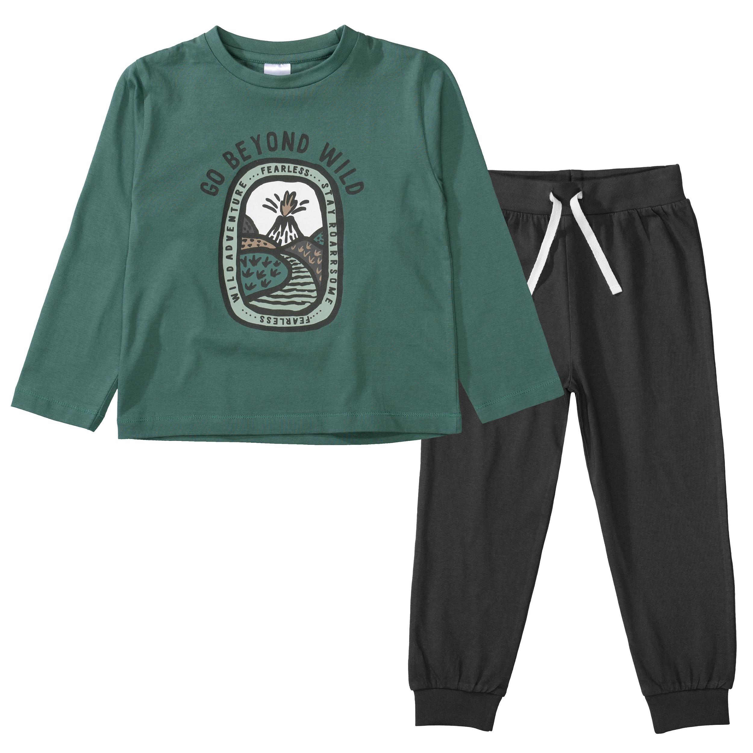 MB Pyjama 92/98 - Smaragd?+d.graphite