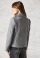 Bikerjacke in Woll-Optik S - Platinum Grey Mel.