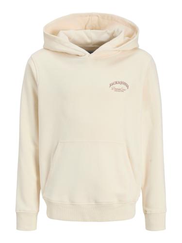 JJEBRANDES BACKP RELAXED SWEAT H SN JNR 164 Locker geschnitten - Antique White