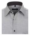 Popeline Hemd uni 41 Comfort Fit - Silber
