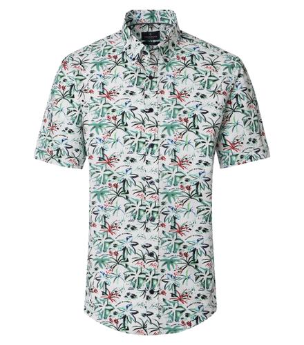 Freizeithemd Kurzarm M Casual Fit - Grün