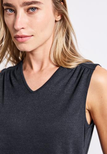 V-Neck Top mit Spitze