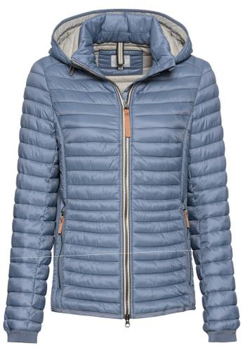 Leichte Steppjacke aus recyceltem Polyamid Blau 48
