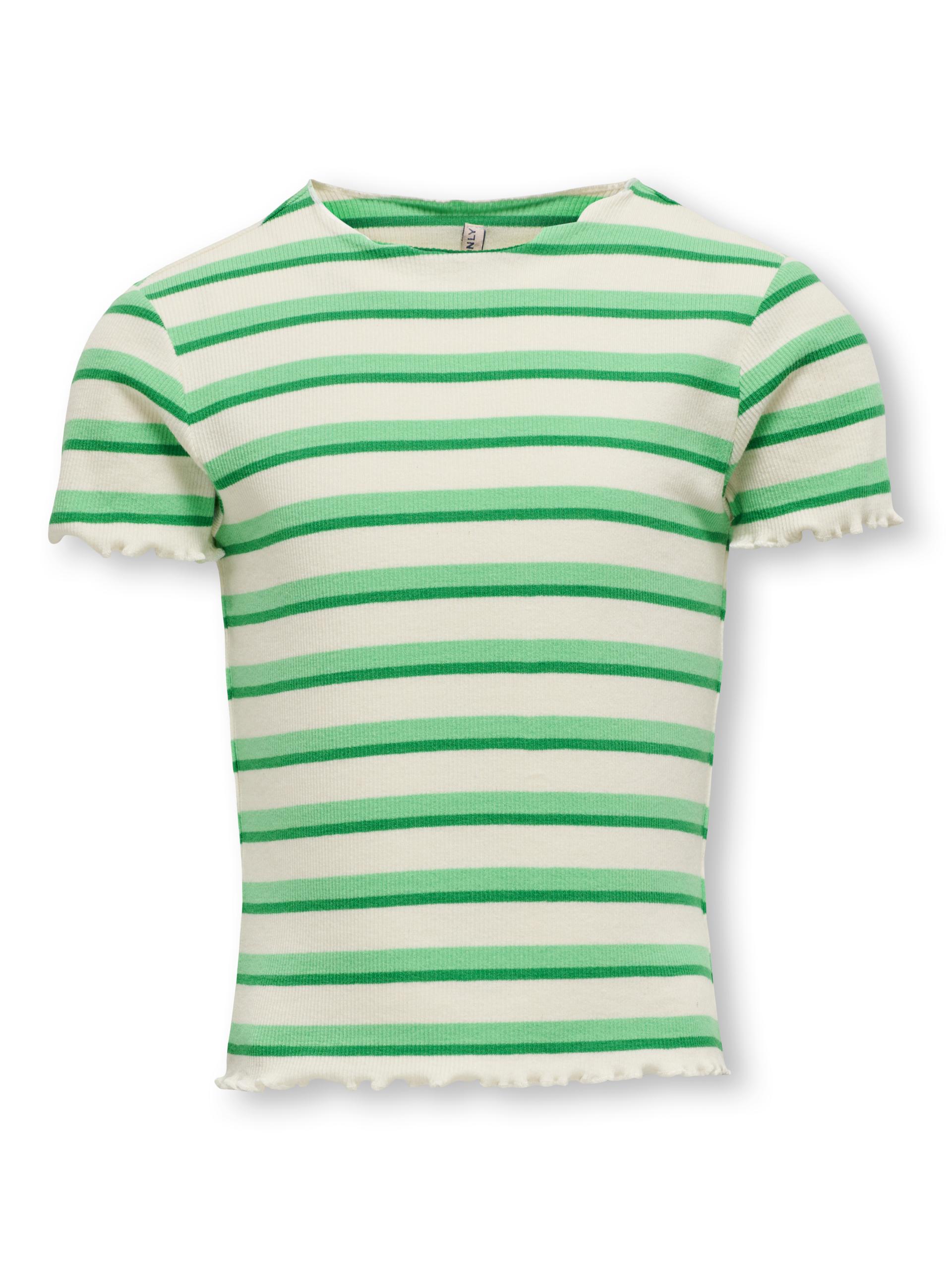 KOGEVIG S/S RIB TOP JRS 158/164 Normal geschnitten - Cloud Dancer
