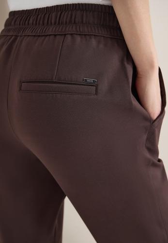 Hose in Unifarbe L/28 - Macchiato Brown