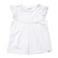 T-Shirt mit Volants 80 bequem - White