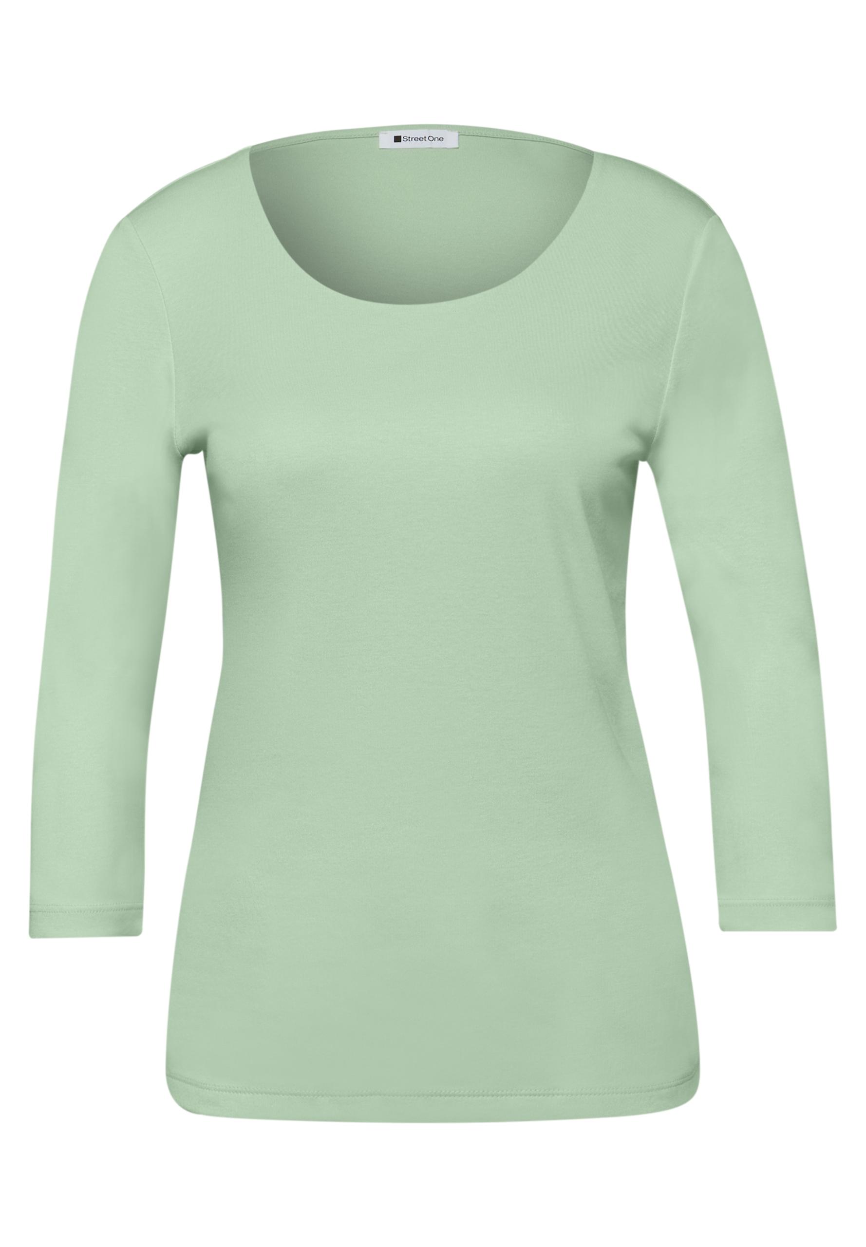 Basic Shirt mit blickdichter Front 40 - Pale Mint Green