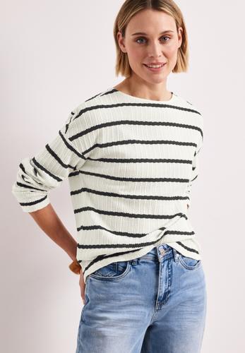 Langarm Shirt im Strick-Look 36 - Shadowed Navy