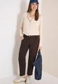 Mid Waist Barrel Leg Hose im Casual Fit 27/28 - Macchiato Brown