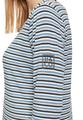 Casual-Shirt M Gerade - Blau/grau