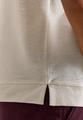 T-Shirt in Leinen-Optik mit Print