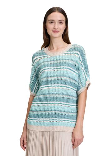 Strickpullover 44 Lässig - Mint/nature