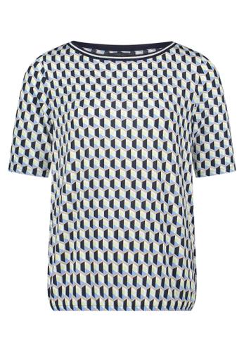 Casual-Shirt 42 Figurumspielend - Blau/Grün