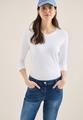 Mid Waist Slim Leg Jeans im Casual Fit 32/7/8 Hosen - Mid Blue Used Wash