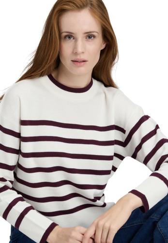 Strickpullover 44 Lässig - Cream/dark Red