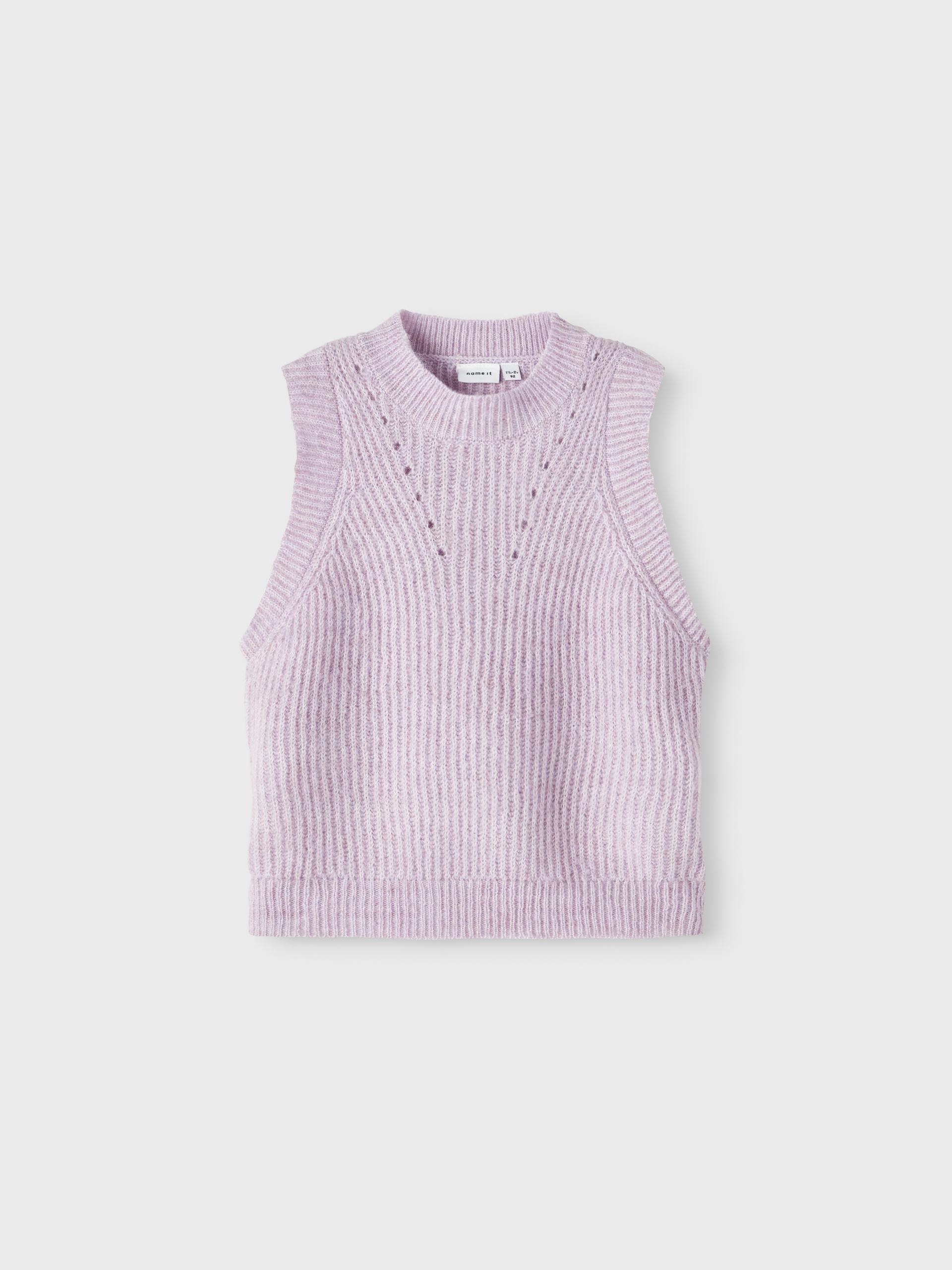 NMFRETULLE KNIT SLIPOVER 104 - Lavender Mist
