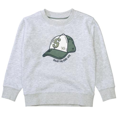 Kn.-Sweatshirt 104/110 - Grey Mel