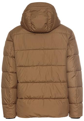 Steppblouson mit abnehmbarer Kapuze 58 Regular Fit - Sepia Brown