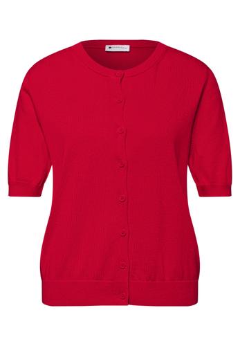 Kurzarm Cardigan mit Rundhals