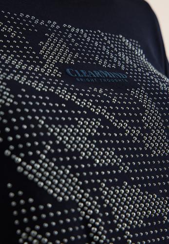 Shirt mit Schmucksteinen L - Urban Dark Blue