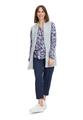 Longstrickjacke 36 Gerade - Light Silver Melange