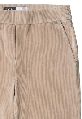 Wide Leg Cordhose XL/30 - Silvery Beige