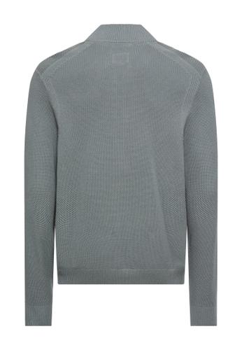 Strickjacke mit Stehkragen