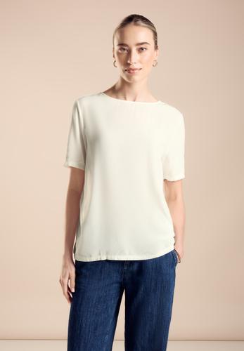 Materialmix T-Shirt 42 - Off White