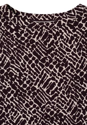 Shirt mit Minimal Print XL - Eggplant Red