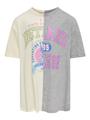 KOGLINDY OVERSIZE S/S UNI TOP BOX JRS 158/164 Locker geschnitten - Tofu