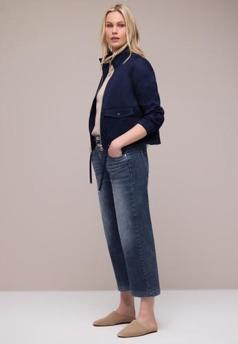 High Waist Wide Leg Jeans im Loose Fit 31/7/8 Hosen - Dark Blue Wash