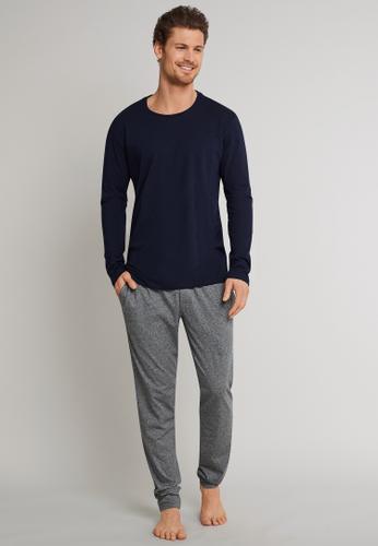 Langarmshirt Rundhals 48 - Dunkelblau